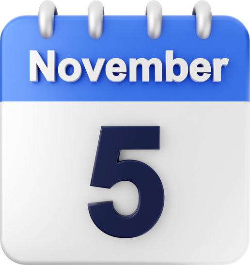 3d calendar november 5